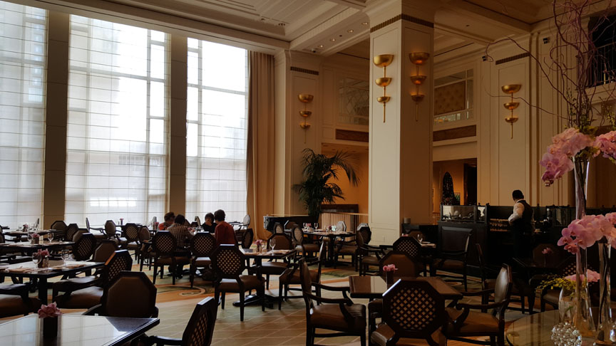 Lobby at the Peninsula Hotel , Chicago
