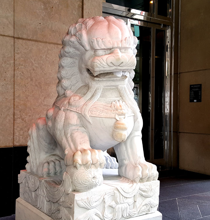 Lobby at the Peninsula Hotel , Chicago