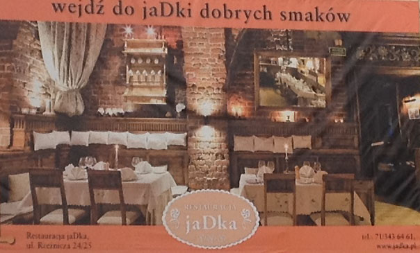 jaDka Restaurant, Wroclaw